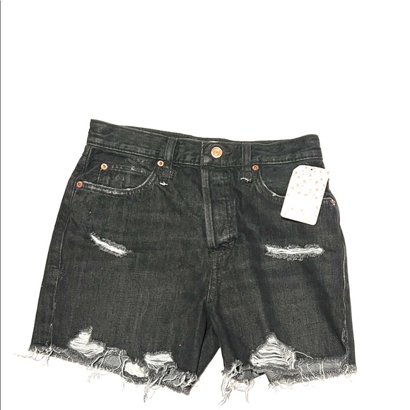 Free People Pants - free people black jean shorts